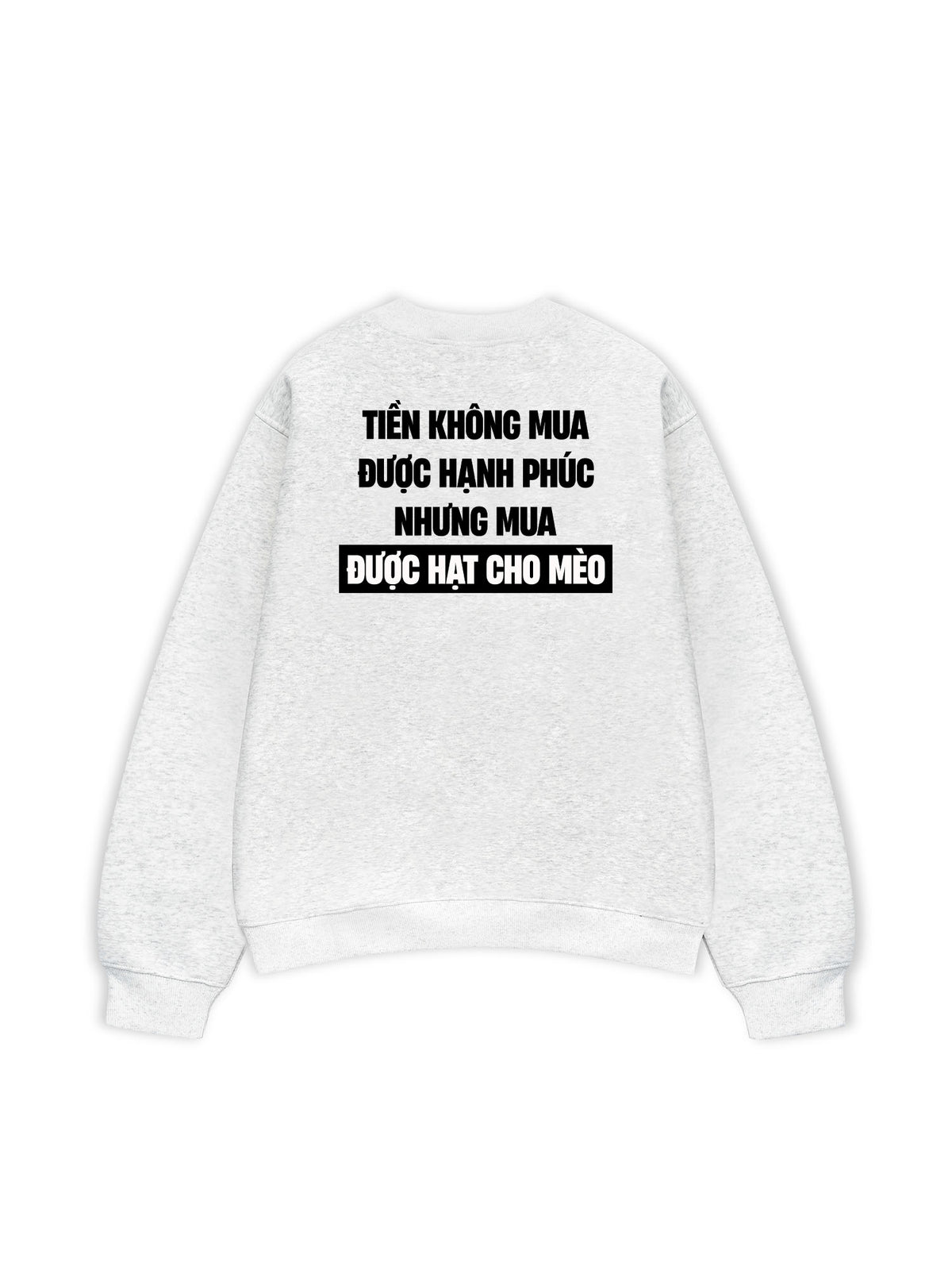 Áo Sweater Nỉ Hai Da Tiền Mua Được Hạt Cho Mèo