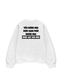 Áo Sweater Nỉ Hai Da Tiền Mua Được Hạt Cho Mèo