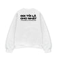 Áo Sweater Nỉ Hai Da  Không Là Thứ Gì Của Cô Ấy