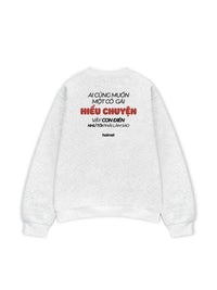 Áo Sweater Nỉ Hai Da  Con Điên