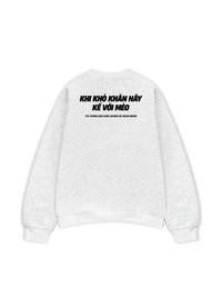 Áo Sweater Nỉ Hai Da Khó Khăn Hãy Kể Với Mèo