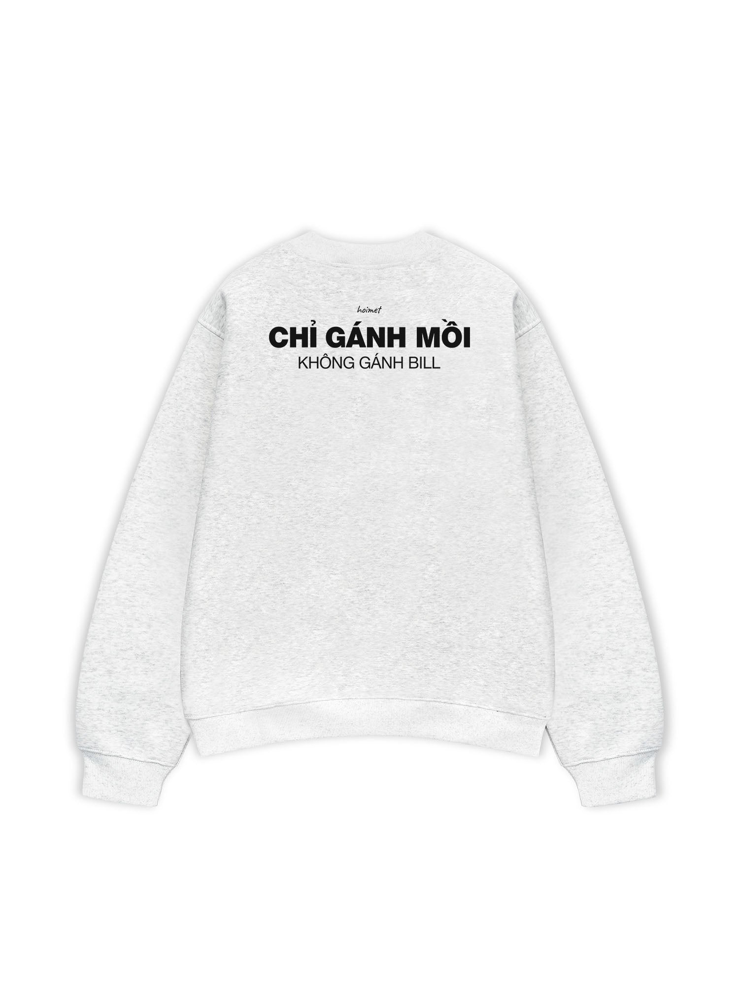 Áo Sweater Nỉ Hai Da Chỉ Gánh Mồi