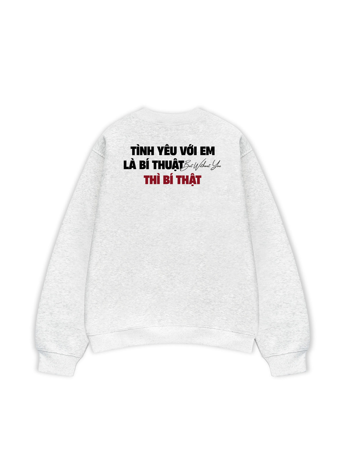 Áo Sweater Nỉ Hai Da Tình Yêu Với Em