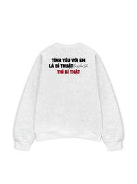 Áo Sweater Nỉ Hai Da Tình Yêu Với Em