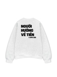Áo Sweater Nỉ Hai Da Người Hướng Về Tiền