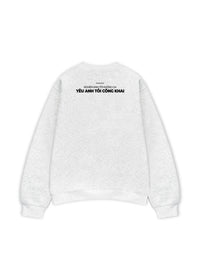 Áo Sweater Nỉ Hai Da Yêu Anh Tôi Công Khai