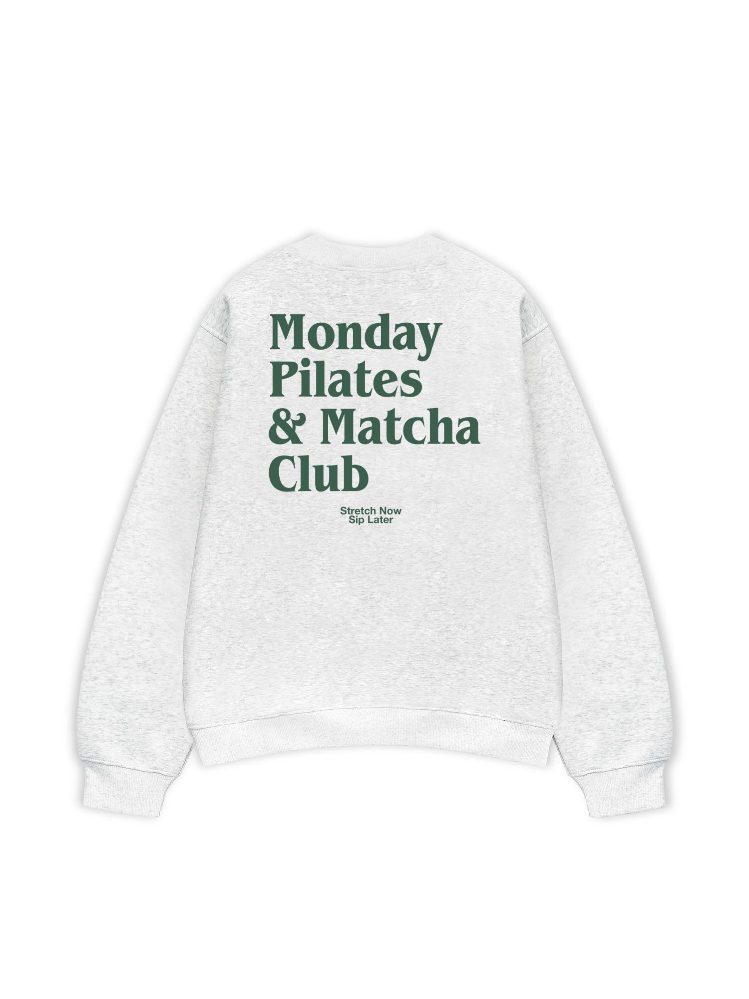 Áo Sweater Nỉ Hai Da Monday Pilates & Matcha