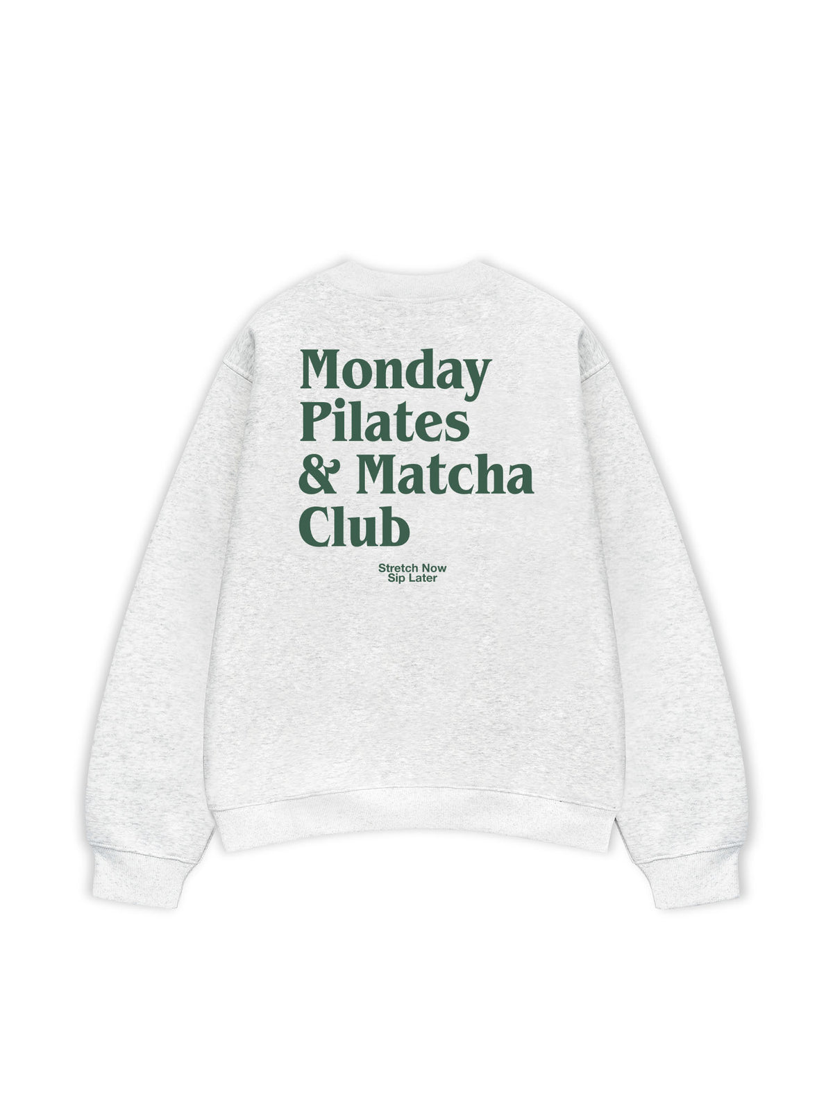Áo Sweater Nỉ Hai Da Monday Pilates & Matcha