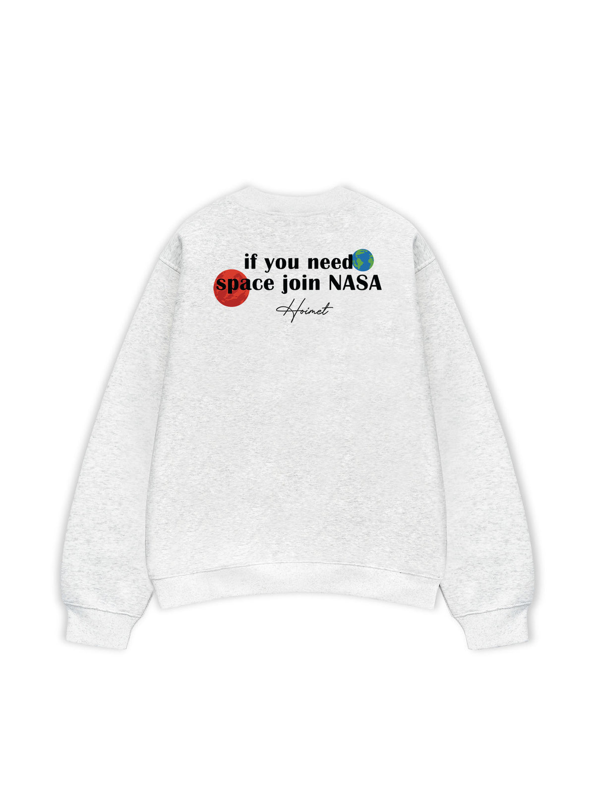 Áo Sweater Nỉ Hai Da Space