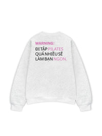 Áo Sweater Nỉ Hai Da Pilates Warning