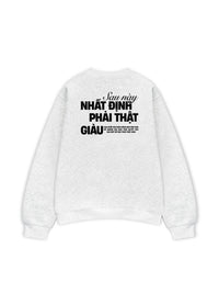 Áo Sweater Nỉ Hai Da Phải Thật Giàu