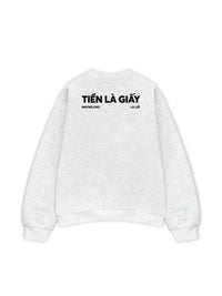 Áo Sweater Nỉ Hai Da Tiền Là Giấy