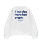Áo Sweater Nỉ Hai Da I Love Dog
