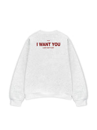 Áo Sweater Nỉ Hai Da I Want You