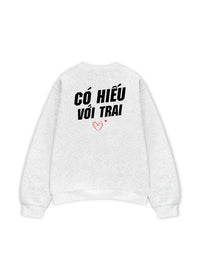 Áo Sweater Nỉ Hai Da Có Hiếu Với Trai