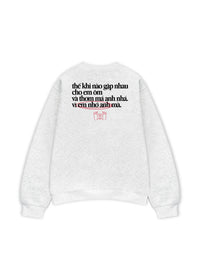 Áo Sweater Nỉ Hai Da Em Nhớ Anh
