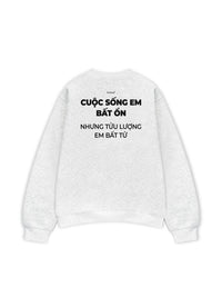 Áo Sweater Nỉ Hai Da Tửu Lượng Em Bất Tử