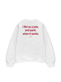 Áo Sweater Nỉ Hai Da Flirt As A Joke