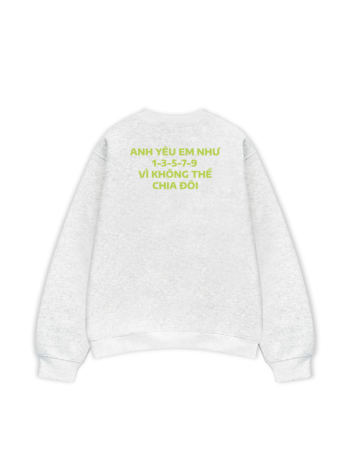 Áo Sweater Nỉ Hai Da Yêu Em Như