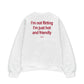 Áo Sweater Nỉ Hai Da  Im Not Flirting