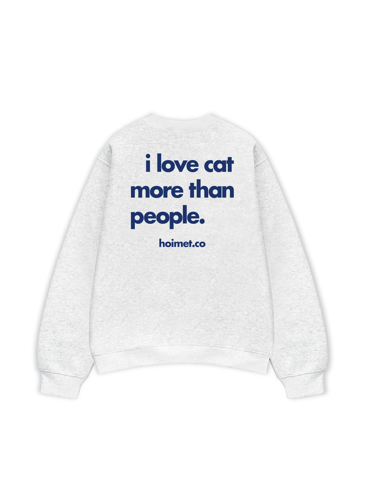 Áo Sweater Nỉ Hai Da I Love Cat