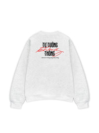 Áo Sweater Nỉ Hai Da Tư Tưởng Không Thông