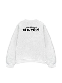 Áo Sweater Nỉ Hai Da Số Dư Tiền Tỉ