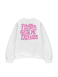 Áo Sweater Nỉ Hai Da Pilates With My Friend