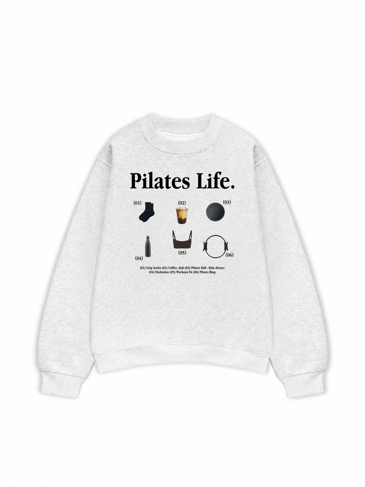 Áo Sweater Nỉ Hai Da  Pilates Life