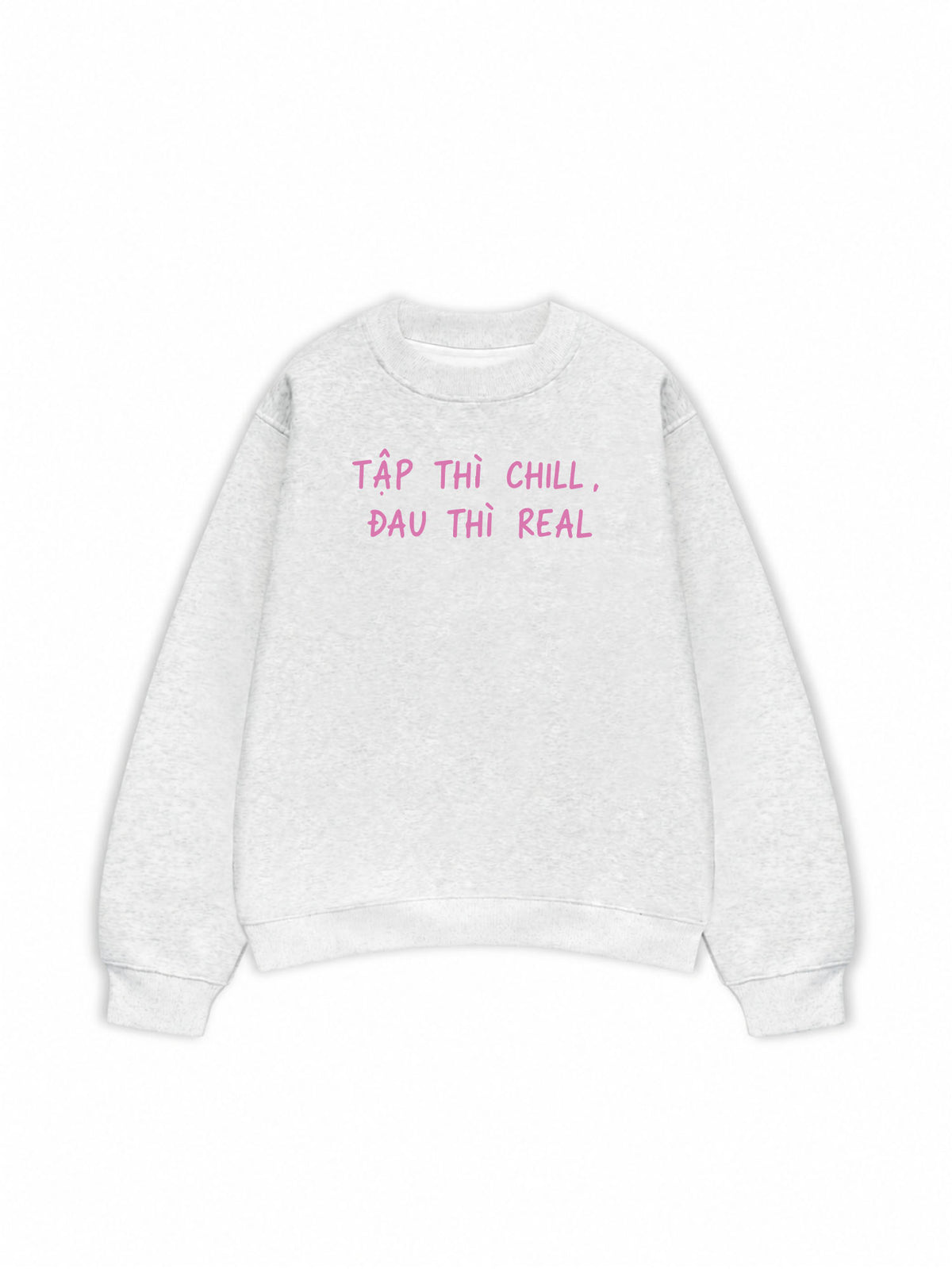 Áo Sweater Nỉ Hai Da  Tập Chill Đau Real