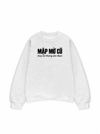 Áo Sweater Nỉ Hai Da Mập Mờ Cũ