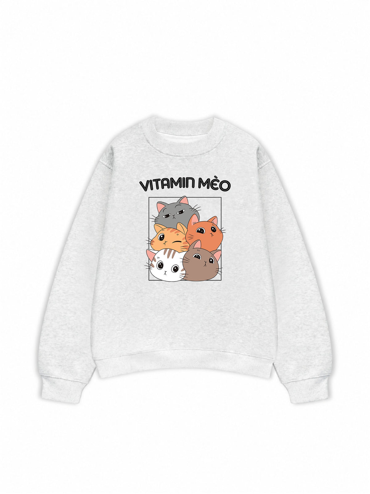 Áo Sweater Nỉ Hai Da Vitamin Mèo