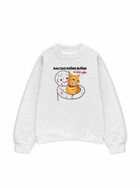 Áo Sweater Nỉ Hai Da Đau Sao Không Buông