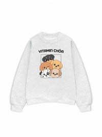 Áo Sweater Nỉ Hai Da  Vitamin Chóa