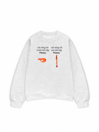 Áo Sweater Nỉ Hai Da Tôm Pilates