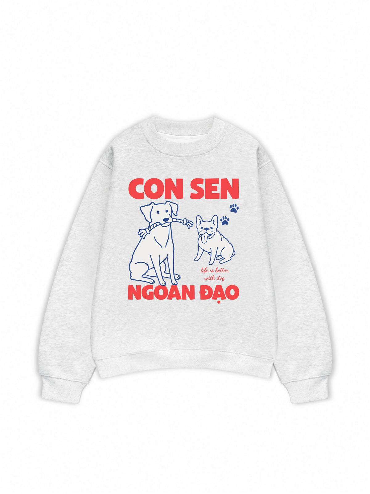 Áo Sweater Nỉ Hai Da Con Sen Ngoan Đạo Chó