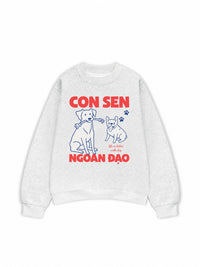 Áo Sweater Nỉ Hai Da Con Sen Ngoan Đạo Chó
