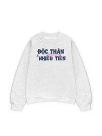 Áo Sweater Nỉ Hai Da Manifest Độc Thân Và Nhiều Tiền