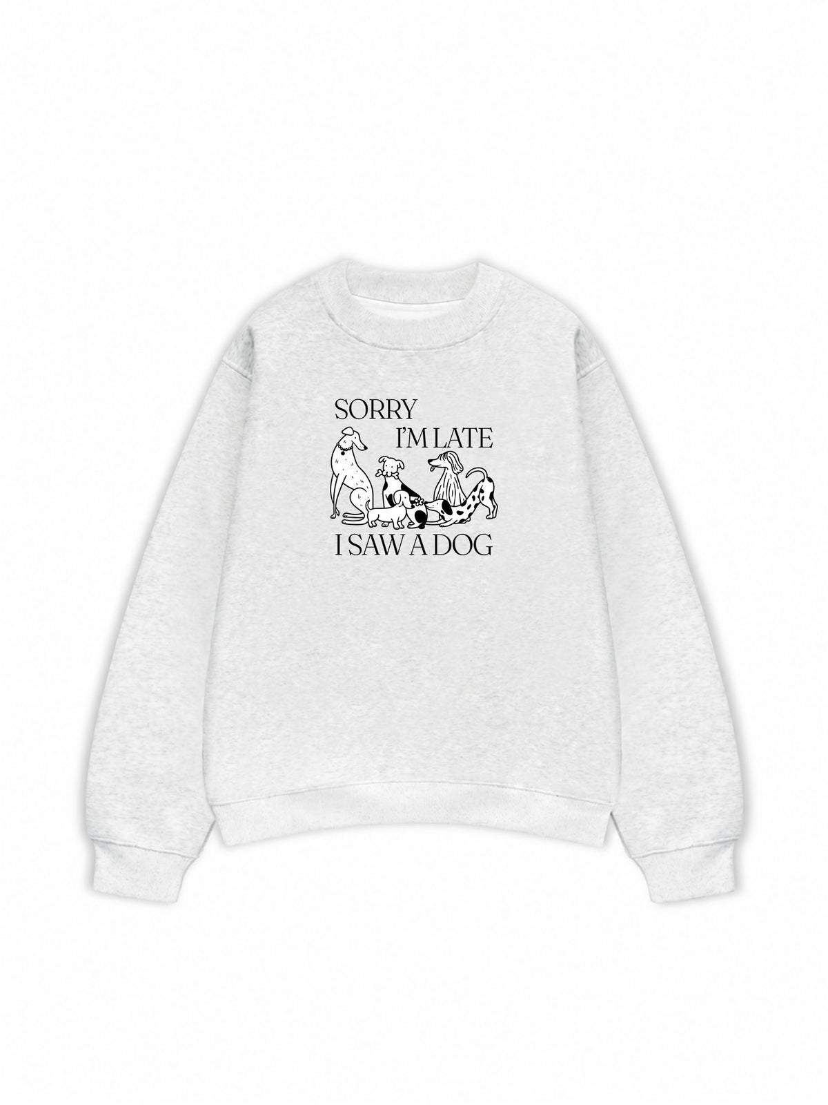 Áo Sweater Nỉ Hai Da I Saw A Dog