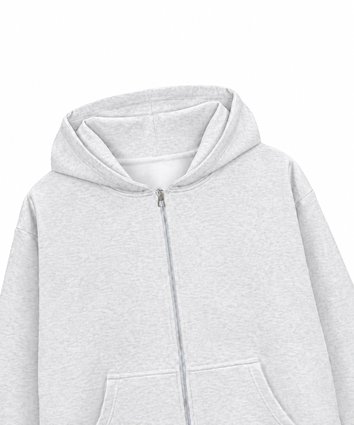 Áo Hoodie Zip Nỉ Hai Da Hơi Mệt Basic