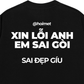 Áo Thun Relaxed Fit Xin Lỗi Anh