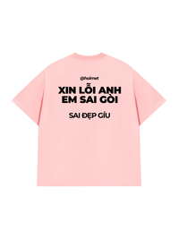 Áo Thun Relaxed Fit Xin Lỗi Anh