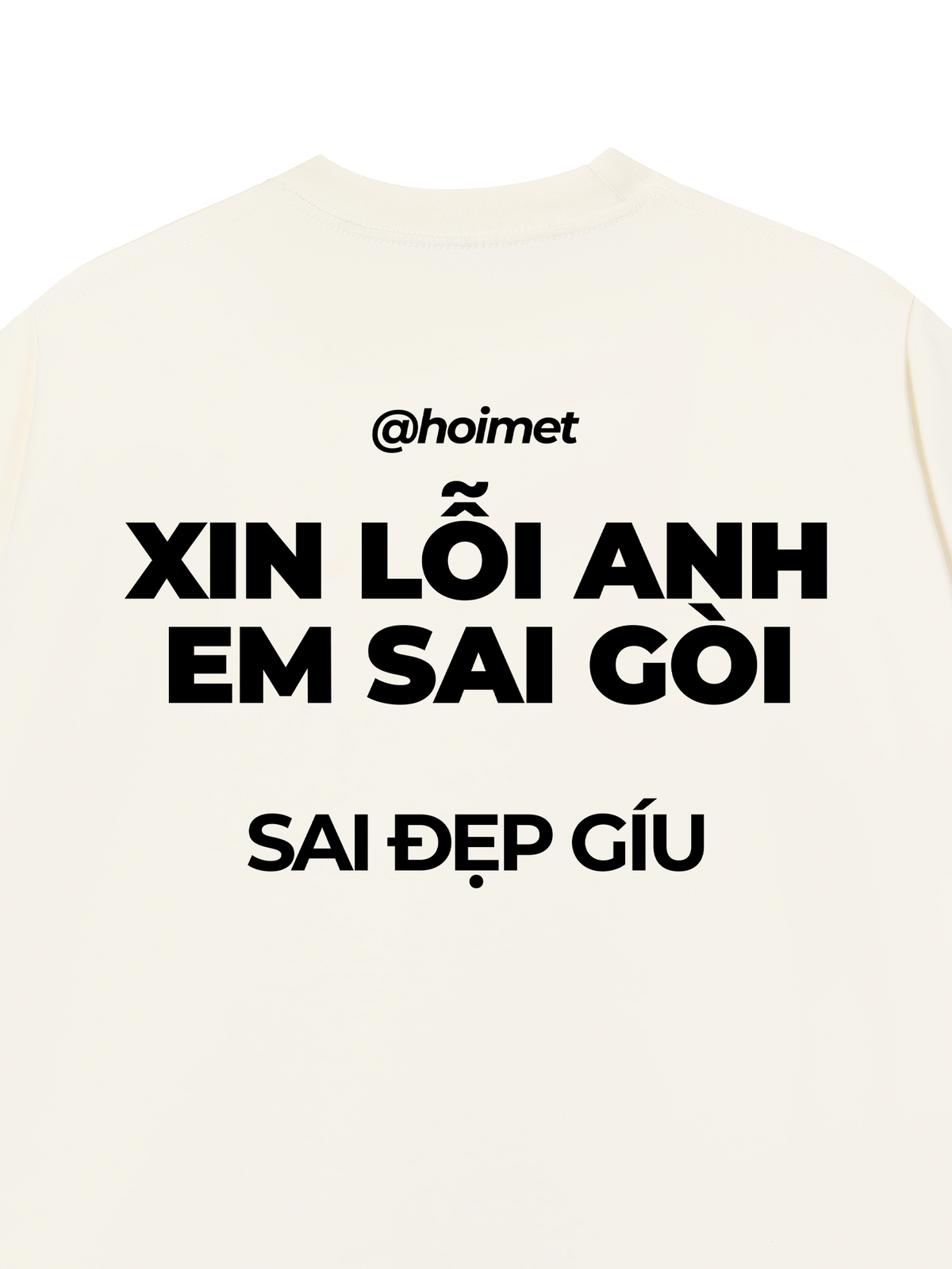 Áo Thun Relaxed Fit Xin Lỗi Anh