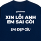 Áo Thun Relaxed Fit Xin Lỗi Anh