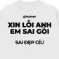 Áo Thun Relaxed Fit Xin Lỗi Anh
