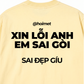 Áo Thun Relaxed Fit Xin Lỗi Anh