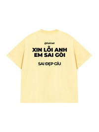 Áo Thun Relaxed Fit Xin Lỗi Anh