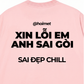 Áo Thun Relaxed Fit Xin Lỗi Em