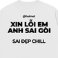 Áo Thun Relaxed Fit Xin Lỗi Em