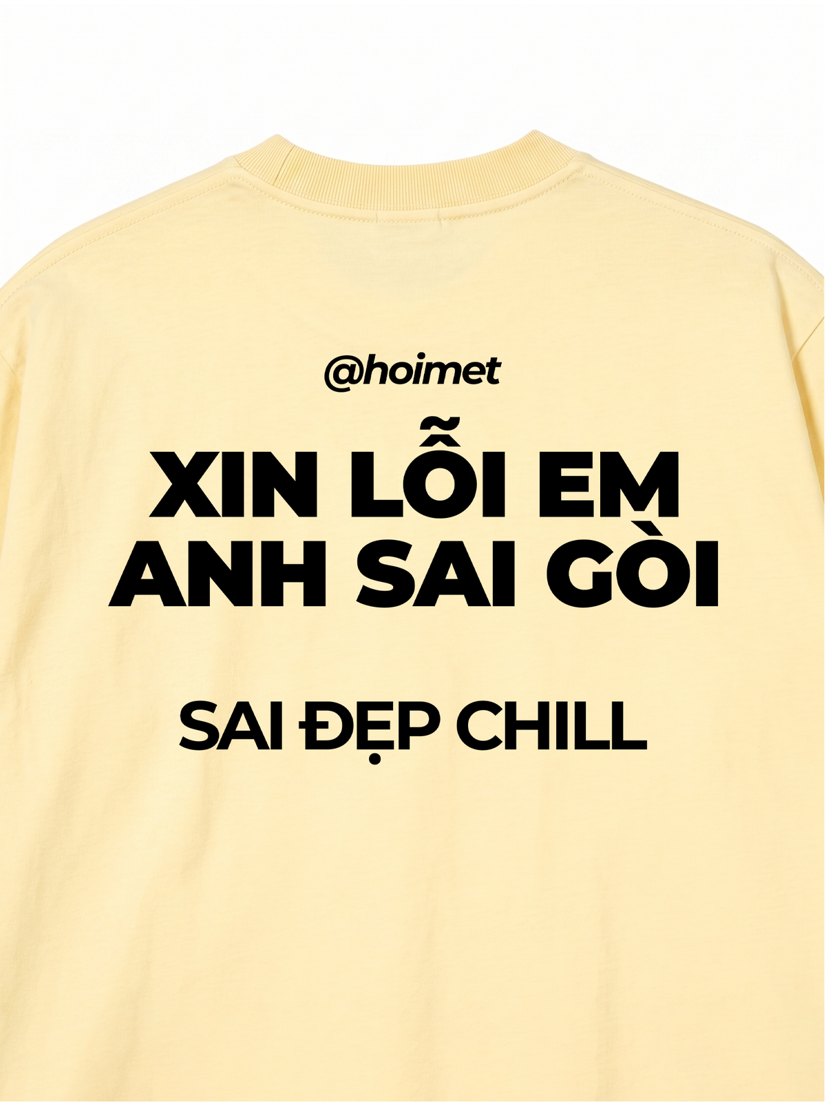 Áo Thun Relaxed Fit Xin Lỗi Em